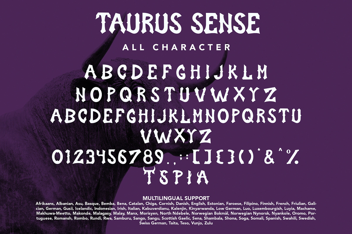Taurus Sense, a Blackletter Font by HATFSTUDIO (Photo 7 of 8)