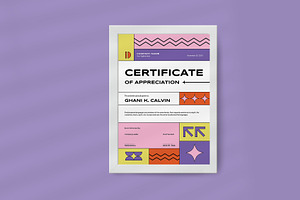 Modern Creative Certificate