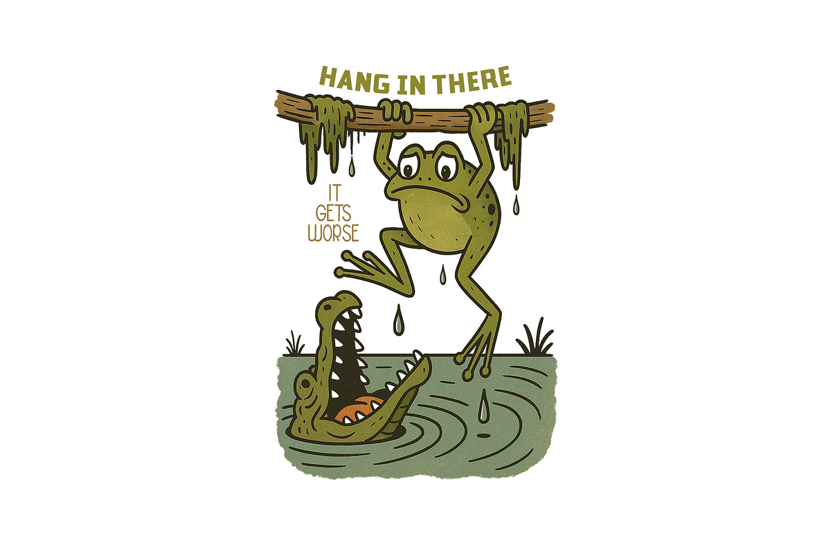 Hang in there it gets worse png, a Graphic by Star Graphic Design