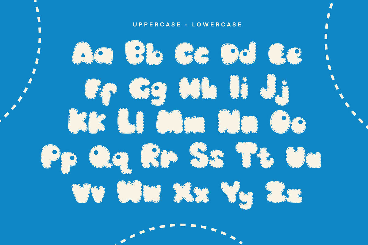 Stitch Display - Typeface, a Symbol Font by delipensil (Photo 5 of 7)
