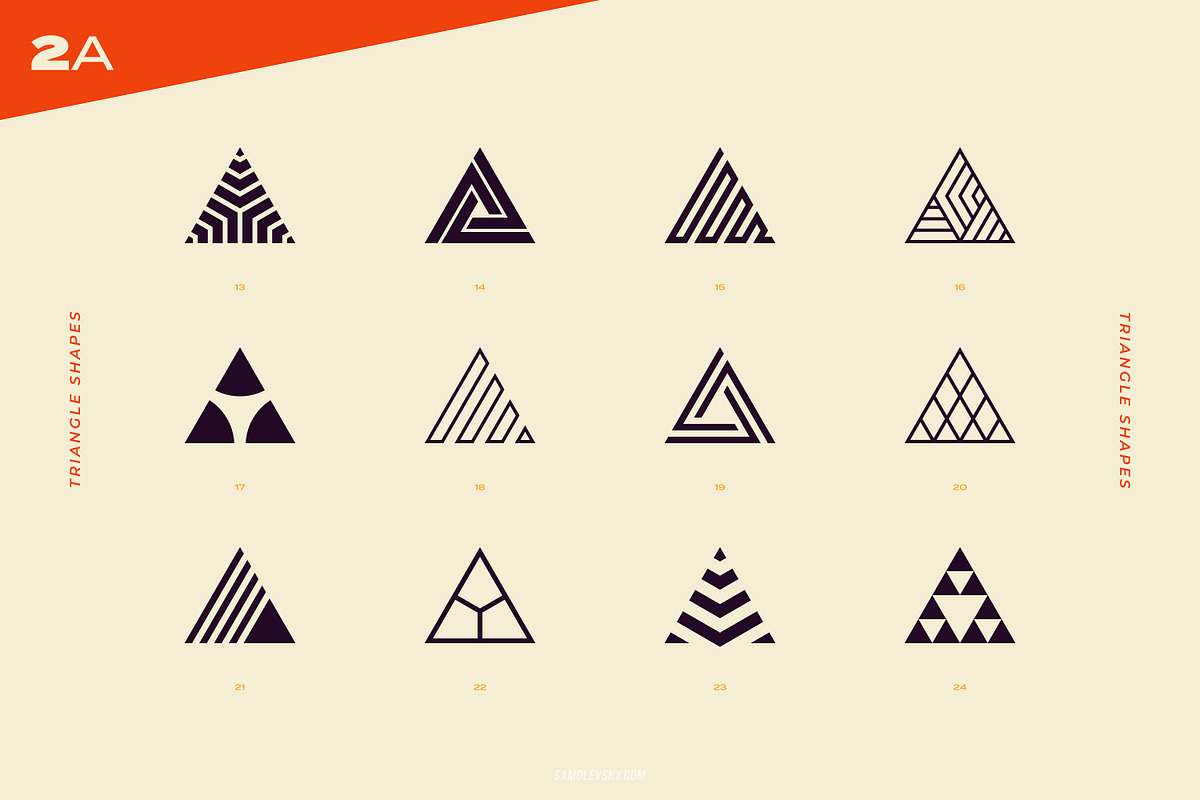 96 Logo Marks & Geometric Shapes, a Branding & Logo Template by Samolevsky (Photo 6 of 24)