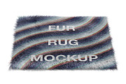 Square fur rug mockups., a Mockup by moqirynart (Thumbnail 7 of 16)