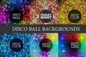 Colorful disco lights. Vector
