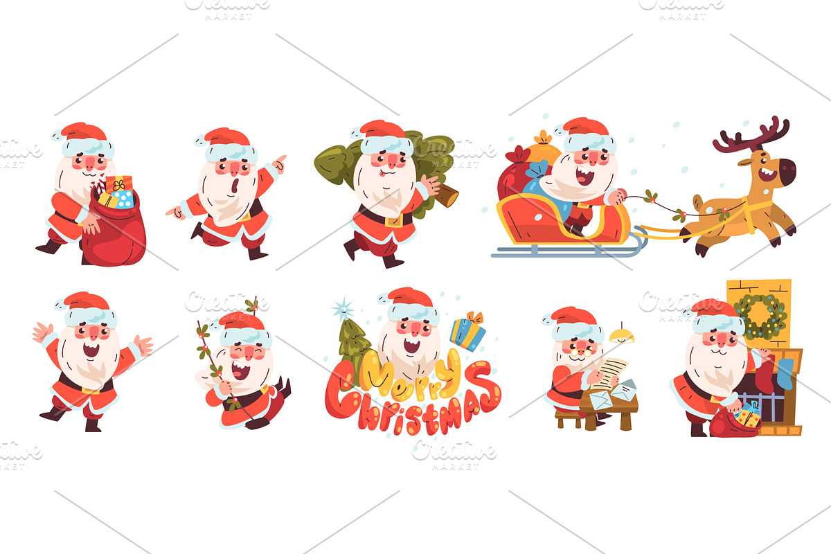 Santa claus character. Christmas, an Object Illustration by Stock-Smart-Start
