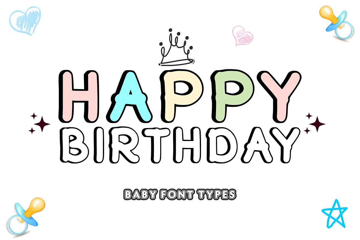Baby Doodle – Cute & Playful Font, a Font by KiddoGlyphs Studio (Photo 2 of 5)