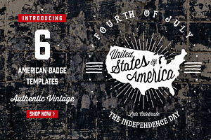6 American Badge