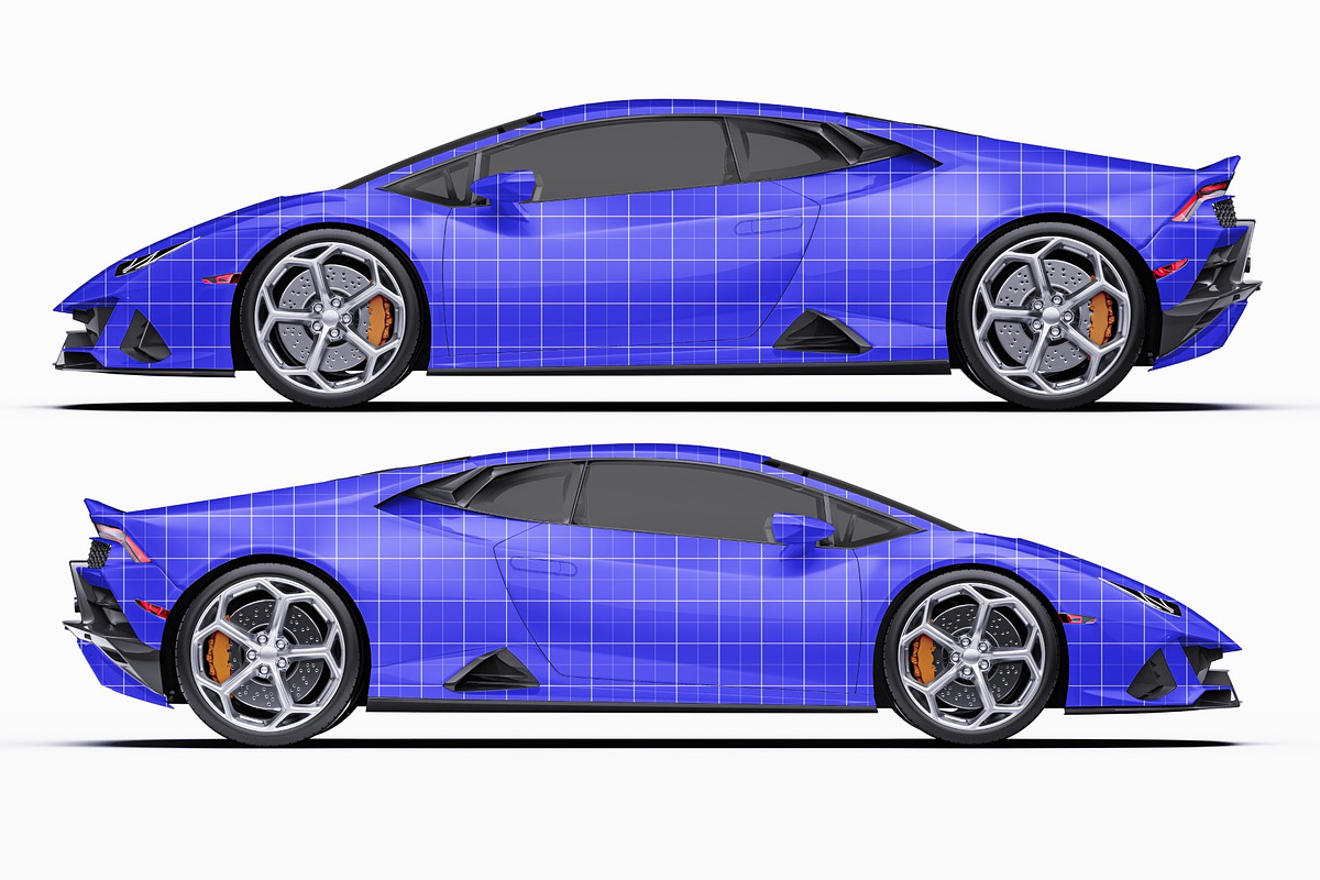 Super Performance Sport Coupe Set, an Advertising Mockup by Halal Graphic Studio (Photo 9 of 12)