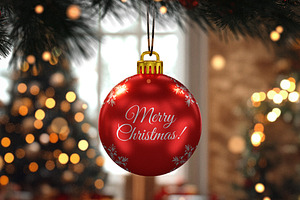 Christmas Ball Mockup, a Product Mockup by Designer Dude