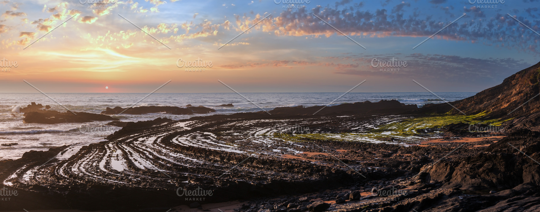 Natural amphitheater on beach (Algarve, Portugal)., a Nature Photo by YuriyB