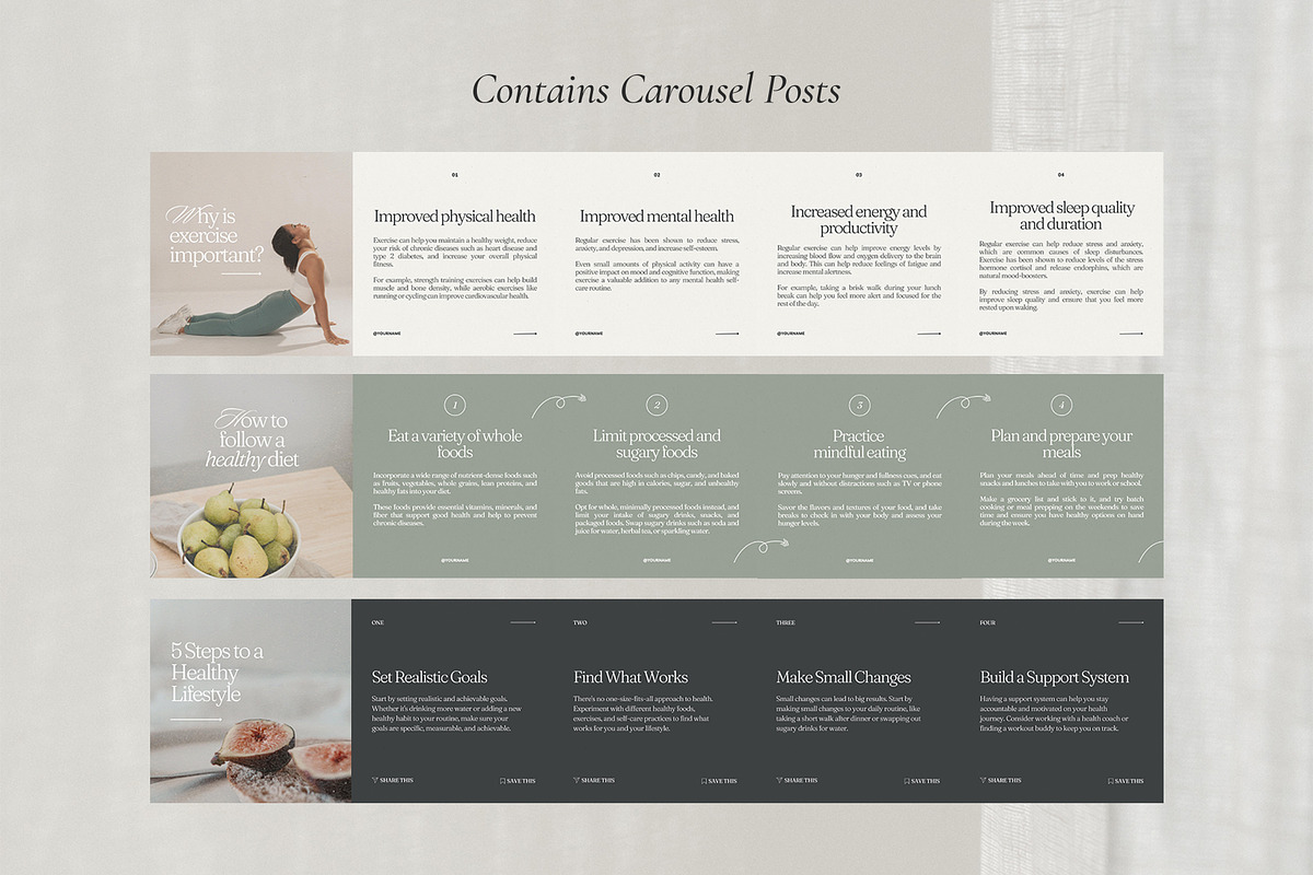Health Coach Template - Canva, a Social Media Template by Willoe Studio (Photo 10 of 12)