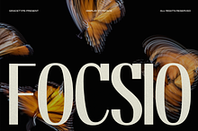 Focasio | Display Typeface