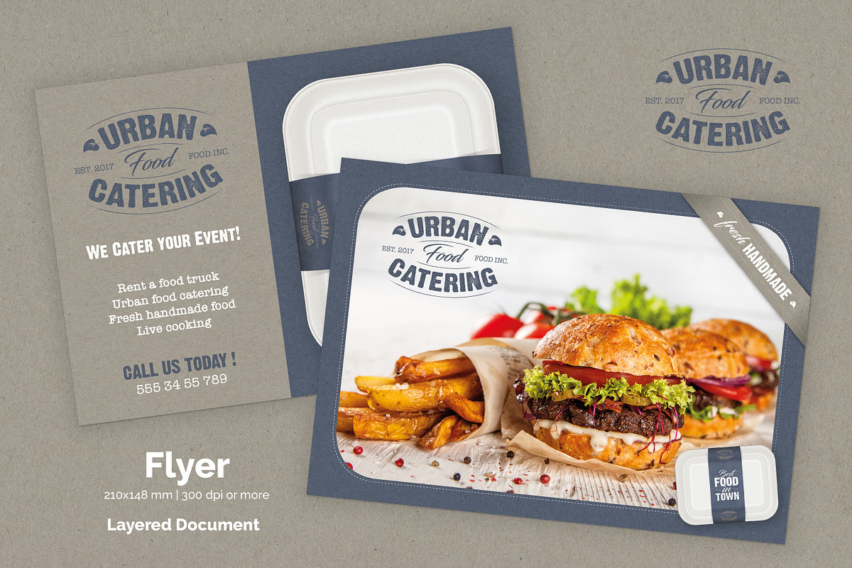 Brand Pack - Urban Food Catering, a Branding & Logo Template by easytemplates.store (Photo 3 of 9)