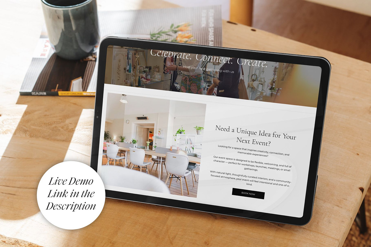 Wix Studio Template Boutique/Events, a Wix Template by concreteandpalm (Photo 5 of 6)