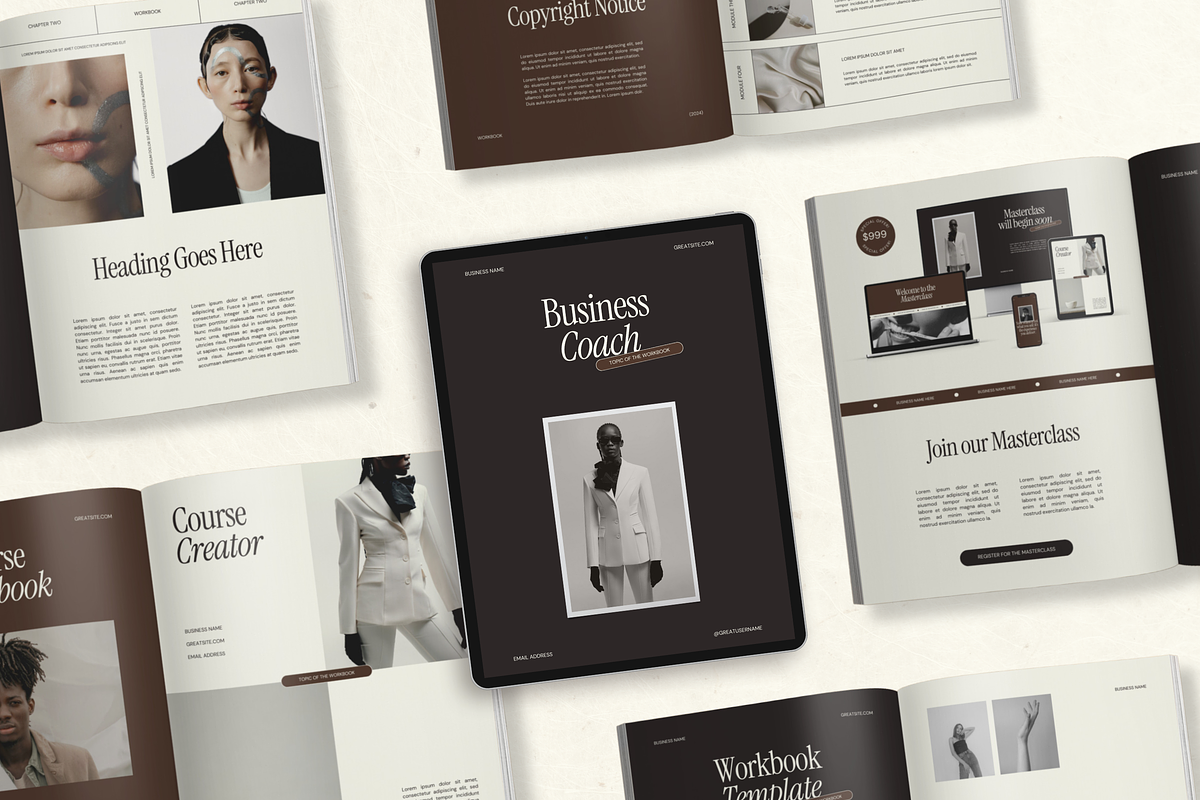 Canva Workbook Template for Coaches, a Magazine Template by Branding Babe Co. (Photo 3 of 10)