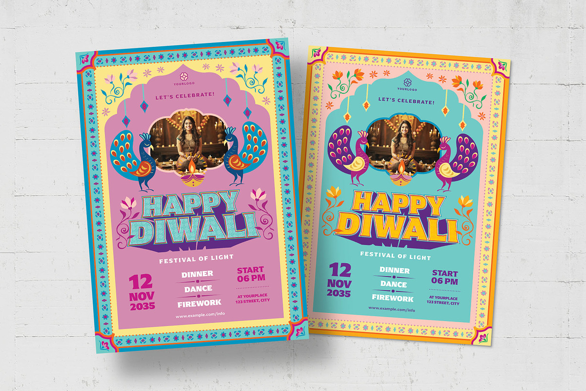 Diwali Flyer Template, a Flyer Template by BrandPacks (Photo 5 of 5)