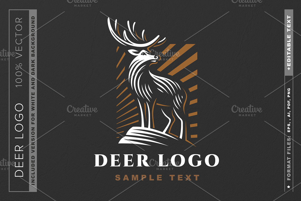 Deer logo, a Branding & Logo Template by SODESIGN (Photo 1 of 2)