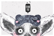 EXOTIC BABIES watercolor set, an Animal Illustration by Natali Smolova (Thumbnail 8 of 8)