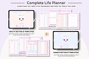 Pink Pastel Portrait Digital Planner, a Stationery Template by Tas Creative Studio (Thumbnail 9 of 13)