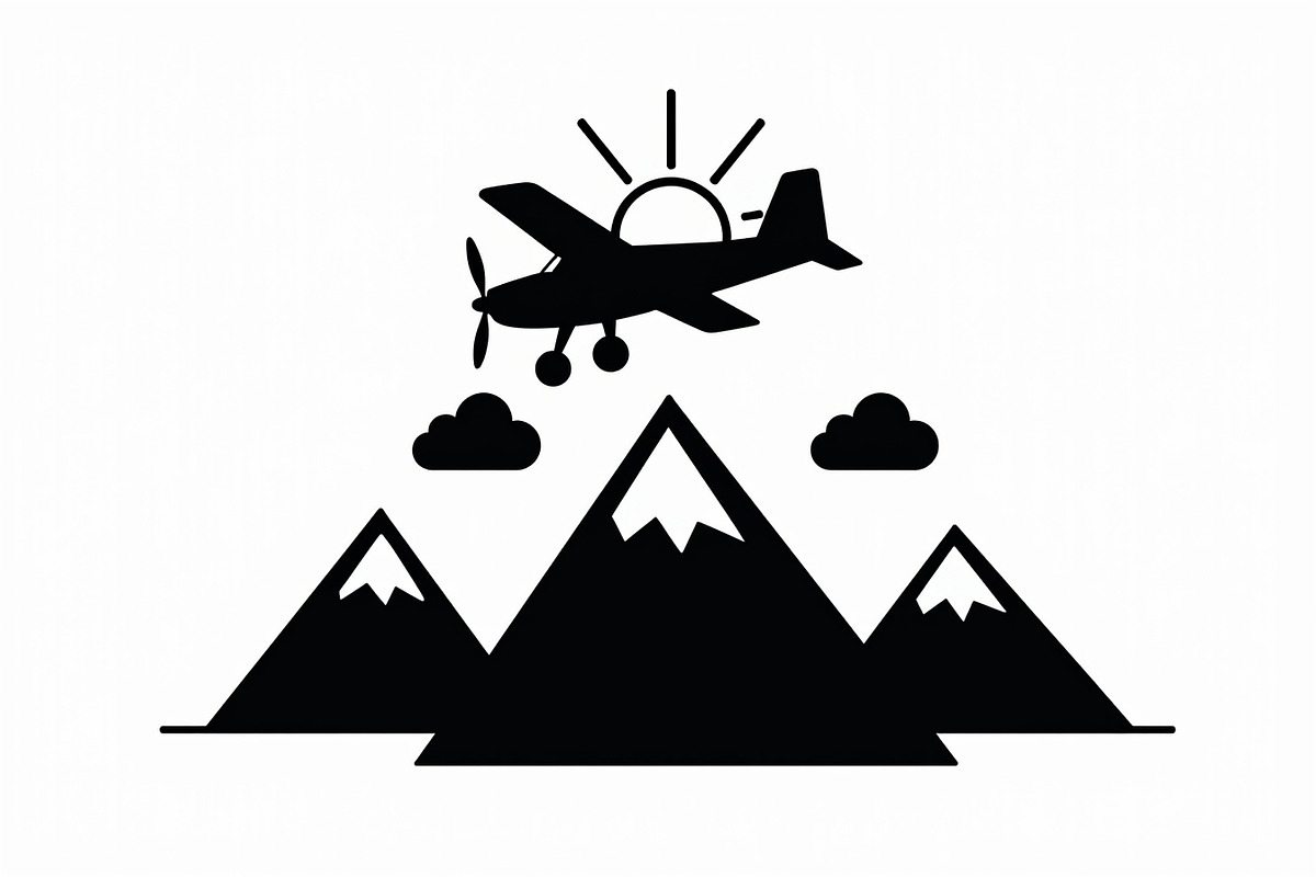 Adventure Plane Mountain Bundle, an Illustration by hafijul (Photo 6 of 9)