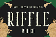 Riffle Rough, a Serif Font by Craft Supply Co. (Thumbnail 1 of 8)