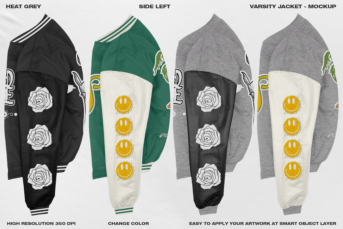 Varsity Jacket - Mockup, a Hoody Mockup by DaldSgh (Photo 9 of 21)