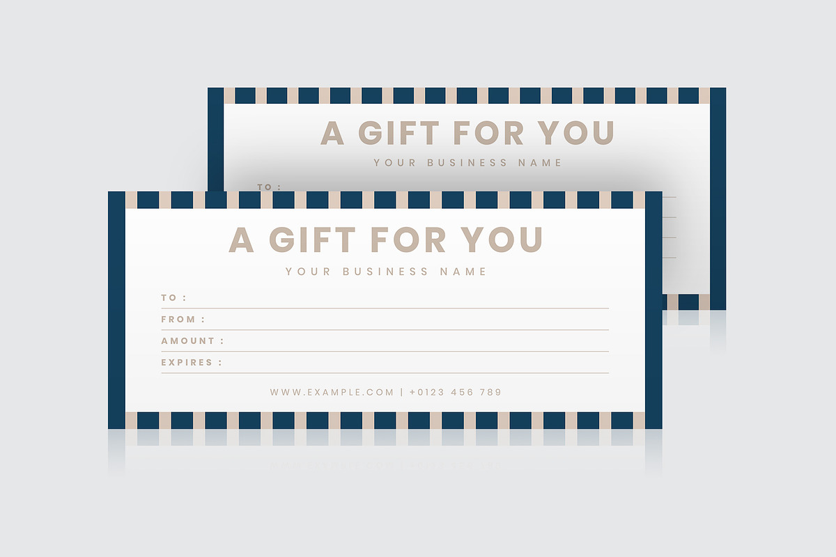 Modern Gift Certificate Template, a Card Template by Amit Debnath (Photo 3 of 3)