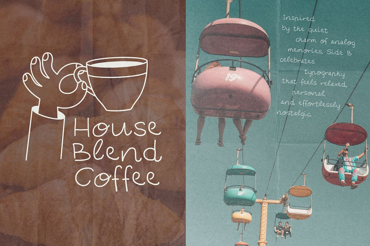 Side B: Lo-Fi Handwritten Font, a Handwritten Font by Anastasiia VNSK (Photo 12 of 14)