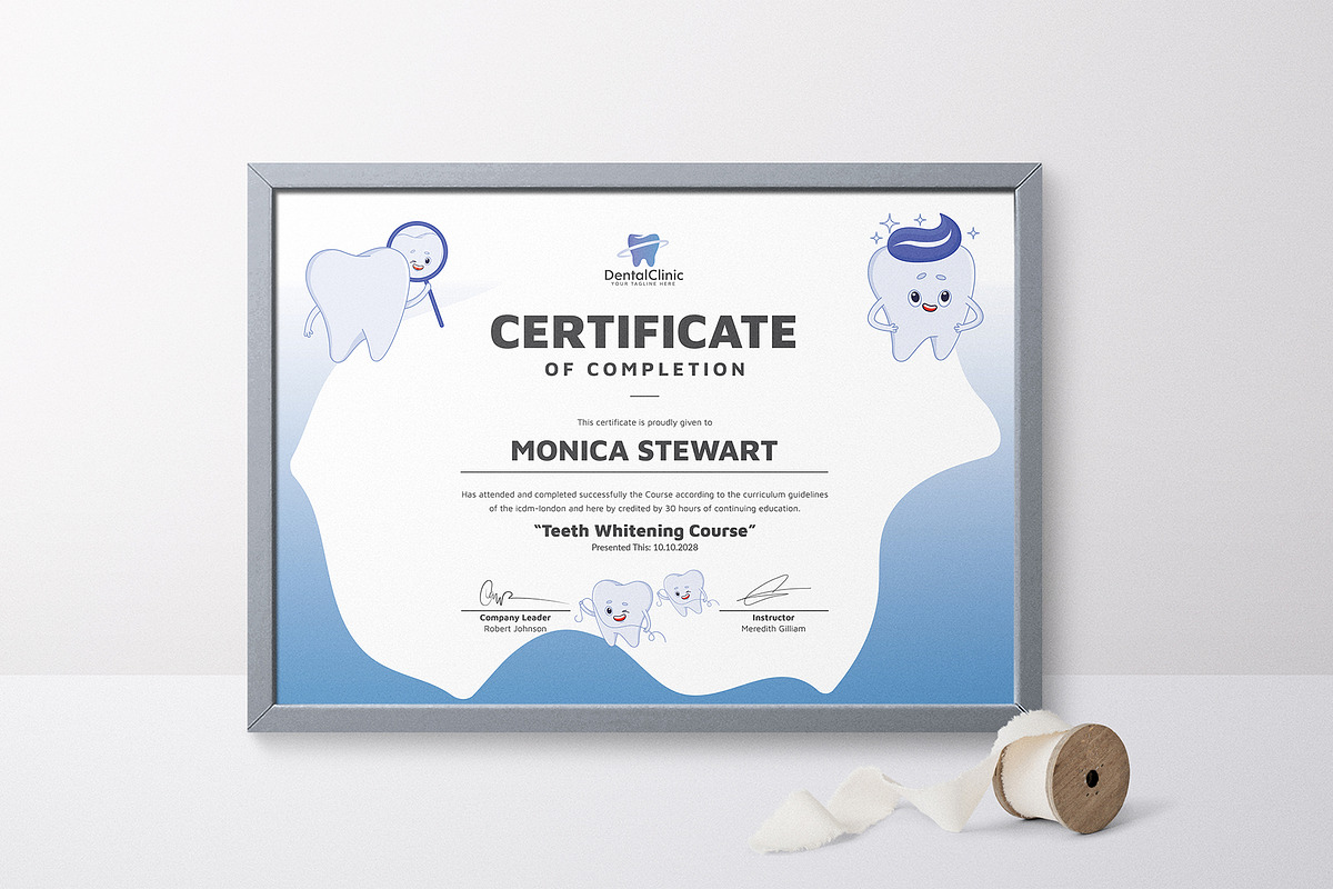 Dental Assistant Certificate, a Stationery Template by DesignDevisers (Photo 4 of 10)