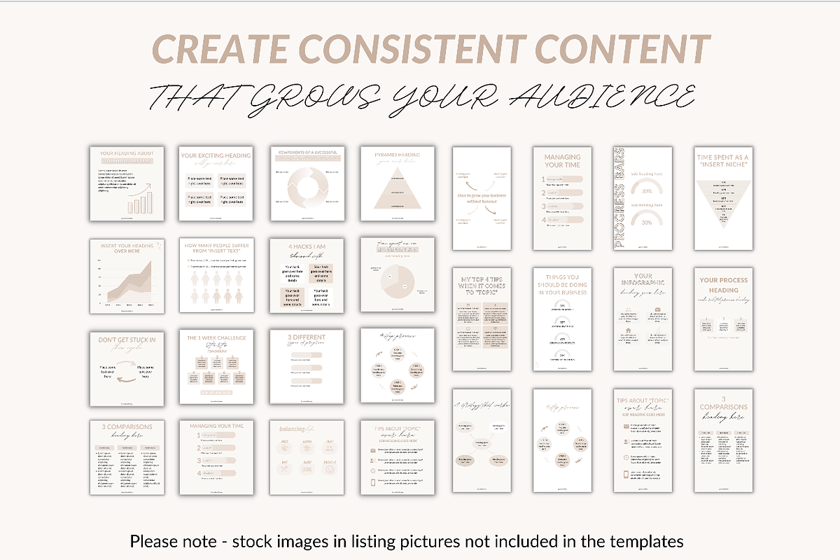 Charts and Graphs Instagram template, a Social Media Template by Cate ...