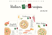 Rustic Italian Pizza Recipe Set, a Food Illustration by Sunshine Art (Thumbnail 9 of 10)