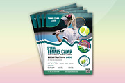 Tennis Camp Flyer Template, a Flyer Template by Creativpixl (Thumbnail 2 of 4)