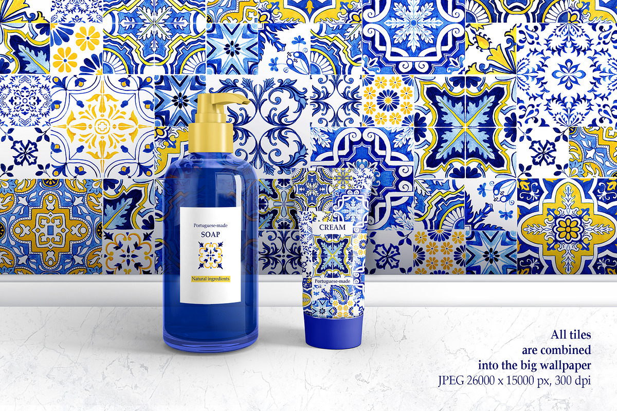 Portuguese Azulejos Tiles & Patterns, a Pattern Graphic by ilonitta (Photo 10 of 17)