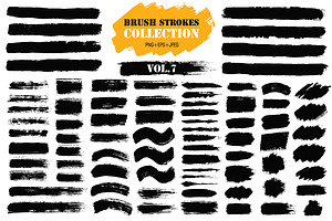 Brush Strokes Bundle: PNG Vector