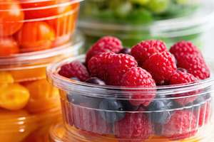 Colorful ripe berries in containers, a Food & Drink Photo by AlyaAnd