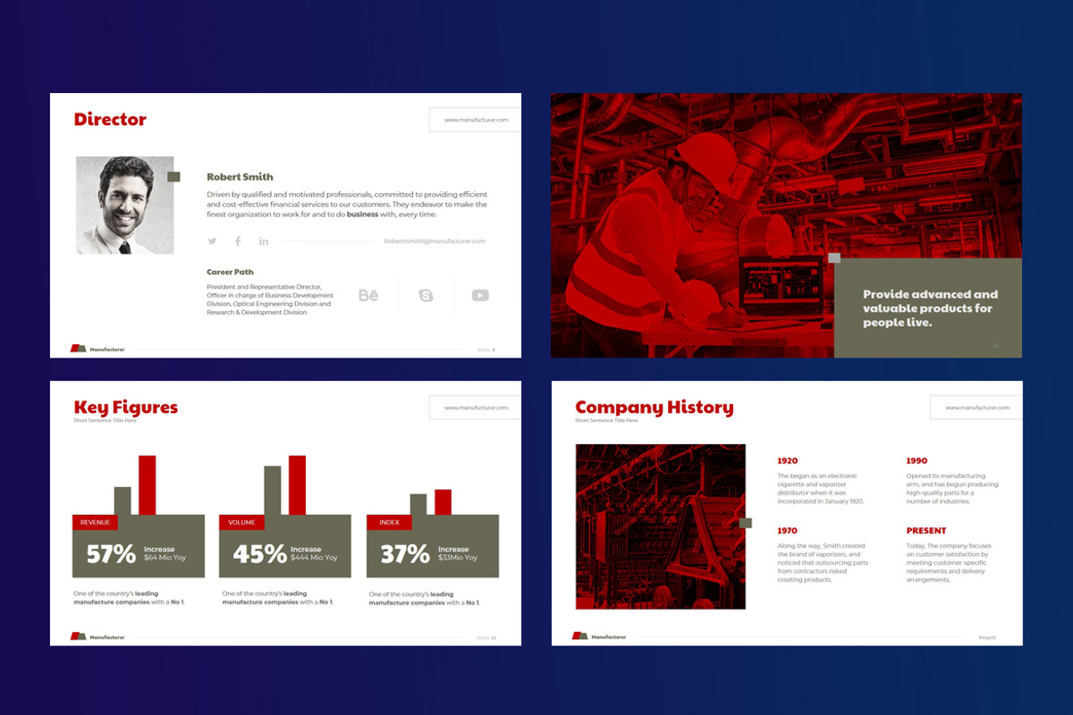 Manufacture Powerpoint Template, a Presentation Template by afahmy (Photo 4 of 6)