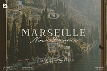 Marseille Noir; Romantic Font Duo