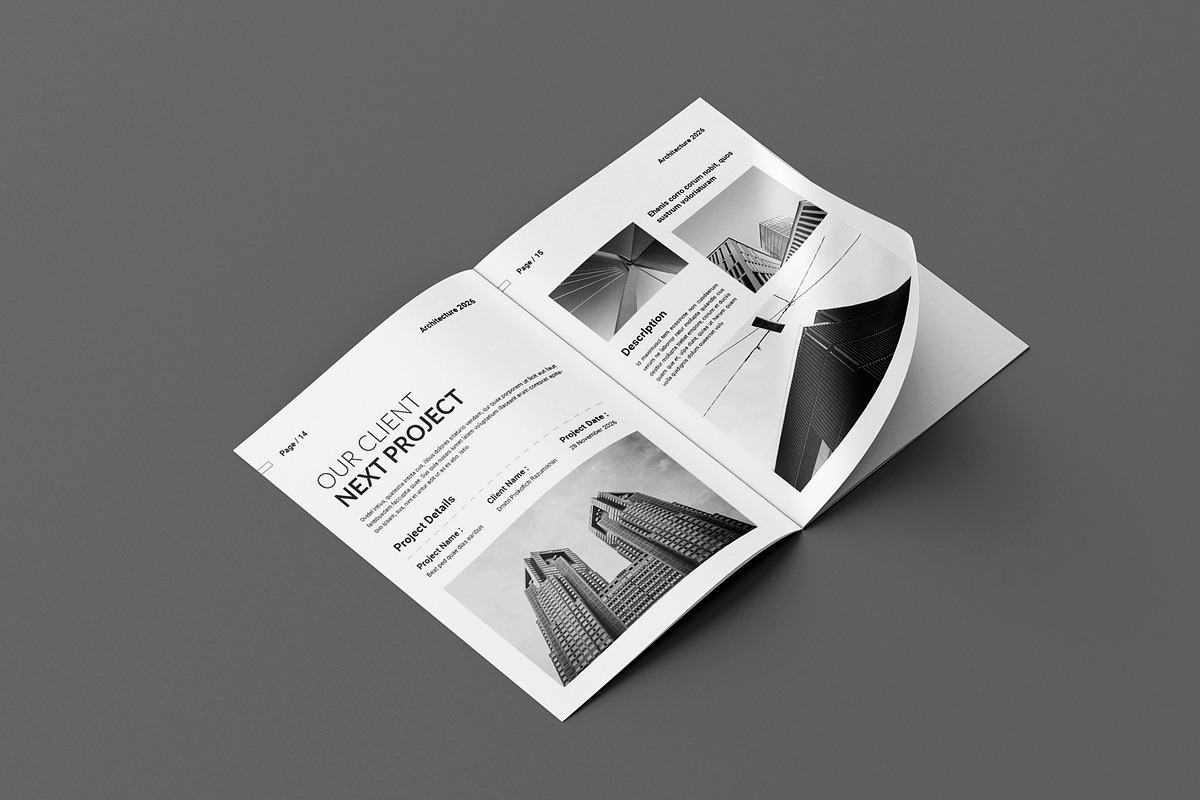 Architecture Brochure Template, a Brochure Template by Seeing-art (Photo 8 of 11)