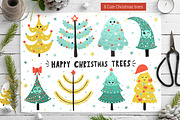 Happy Christmas Trees Collection, a Decorative Illustration by Gulnara Sabirova (Thumbnail 10 of 13)