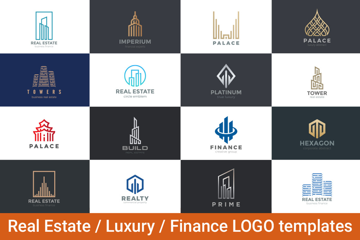 Real Estate Luxury Finance Logos, a Branding & Logo Template by Sentavio (Photo 1 of 6)