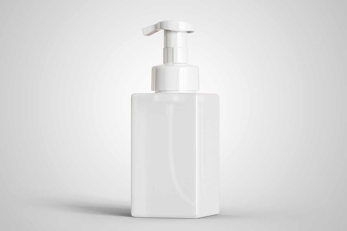 Soap Dispenser Square Bottle Mockup, a Packaging Mockup by Muhazdinata (Photo 10 of 18)