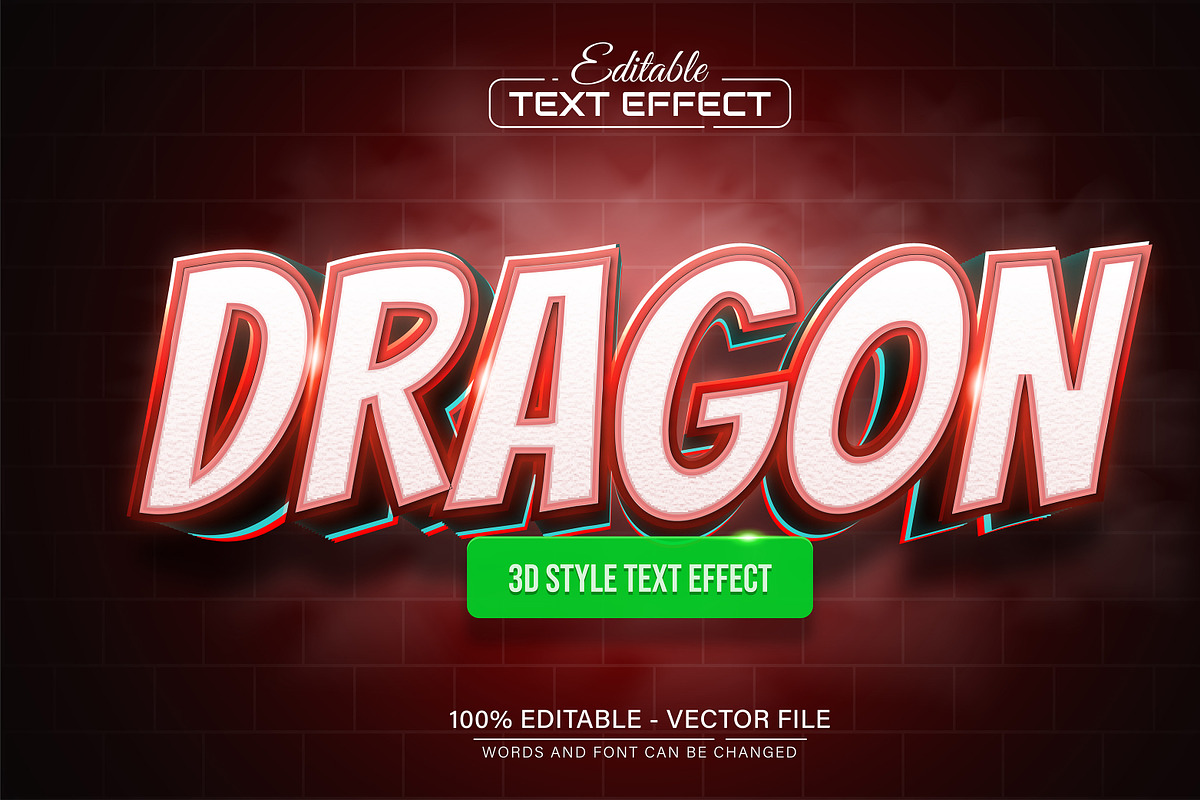 3D Text Effects Collection Vol 37, a Graphic by Aglonemadesign (Photo 8 of 9)