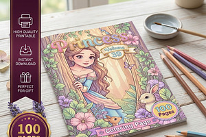 Magical Princess Coloring Book Vol39