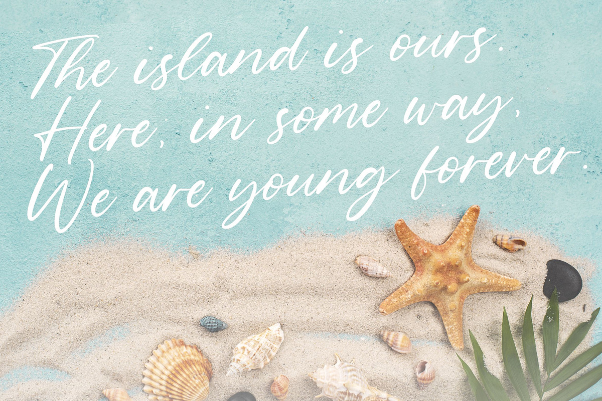 Geraldo Island - Handwritten Font, a Script Font by Balpirick Studio (Photo 2 of 7)