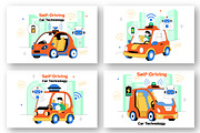 10 Self Driving Car Technology, a Transportation Illustration by denayunebgt (Thumbnail 3 of 4)