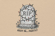 Rest in party illustration, an Object Illustration by Vectorlina (Thumbnail 1 of 4)