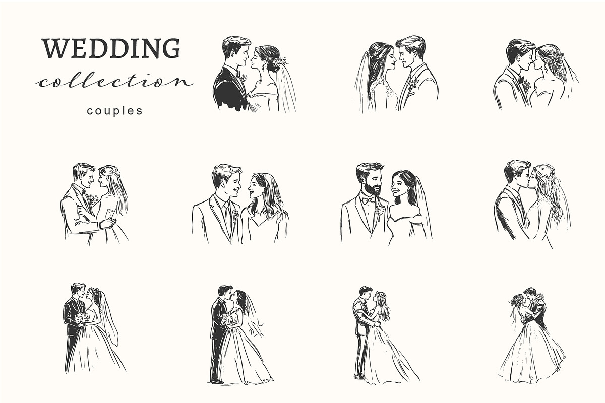 Elegant Wedding Illustration Bundle, an Object Illustration by NatalieArtShop (Photo 3 of 13)
