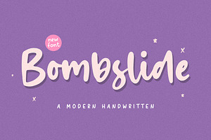 Bombslide - Modern Handwritten Font