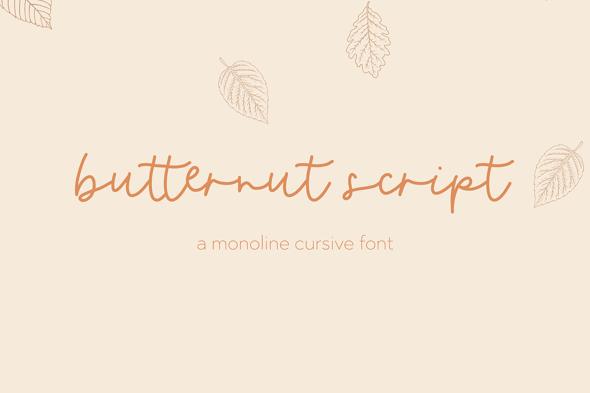 Butternut Script, a Script Font by Beck McCormick (Photo 11 of 11)