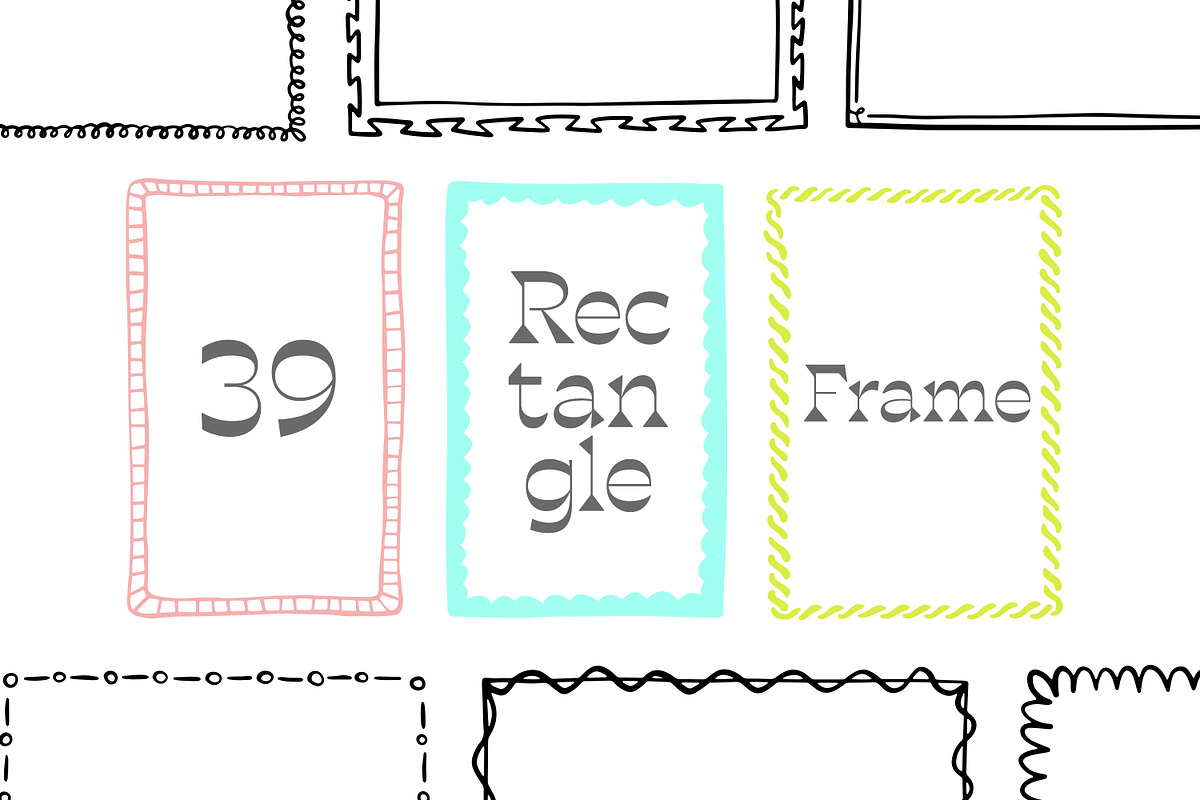 Hand Drawn Frame Vol 1, a Decorative Illustration by Tekuni (Photo 3 of 14)