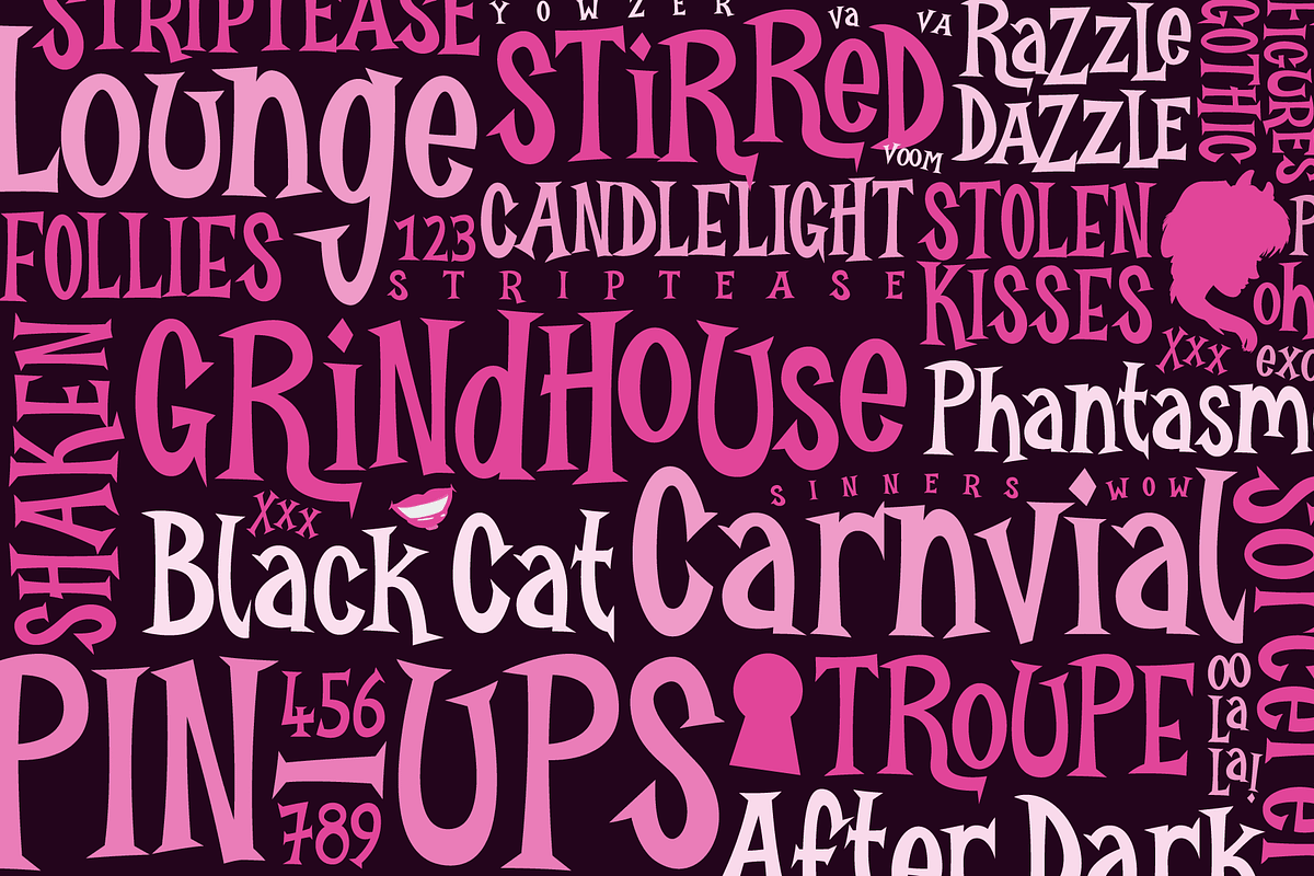Burlexa: A Devilishly Good Serif Fon, a Font by Wingsart Studio (Photo 13 of 16)